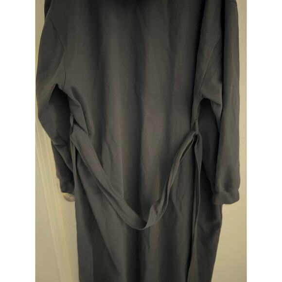 Savage X Fenty Robe‎ Unisex Women's Medium Black Hooded Showgirl Long Robe - Picture 10 of 14